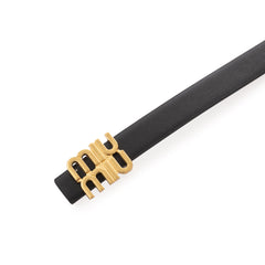 Miu Miu logo-lettering Leather Belt | Black