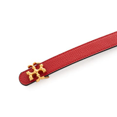 Tory Burch Eleanor leather belt | Red/Gold