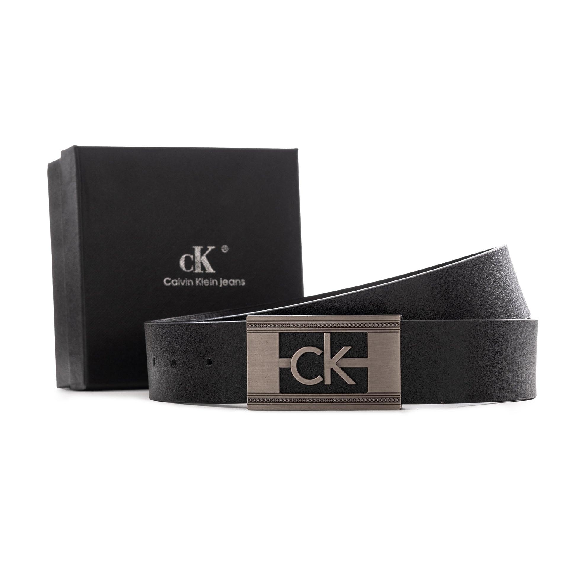 Calvin Klein Leather Belt For Men | Black