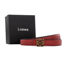Loewe leather belt - Red/Gold