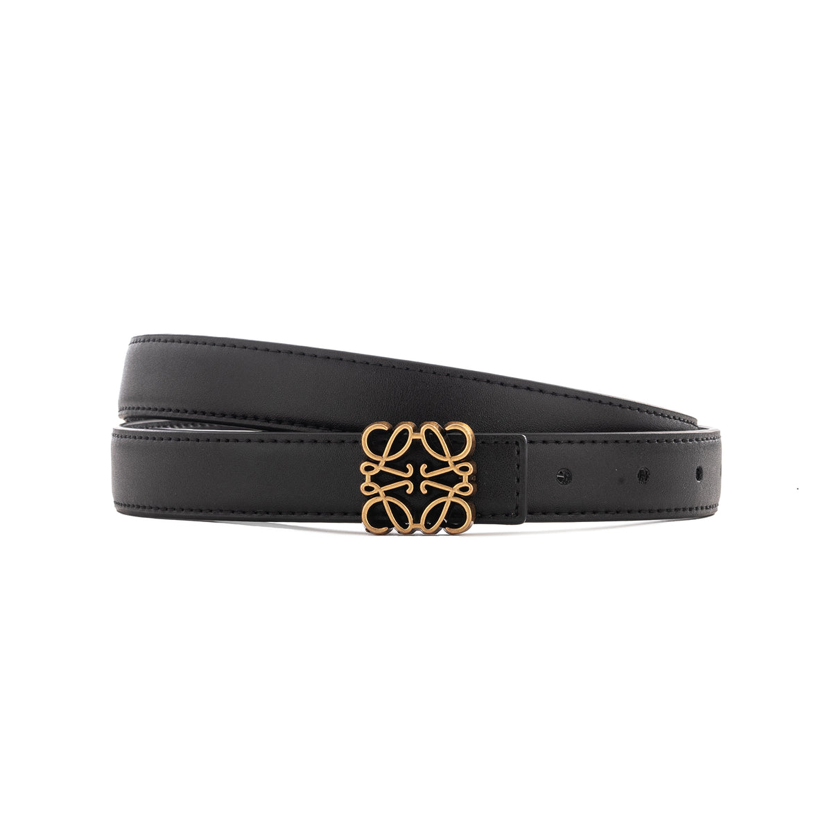 Loewe leather belt - Black/Gold