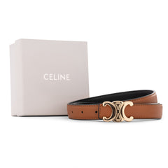Celine Triomphe Thin Belt - camel