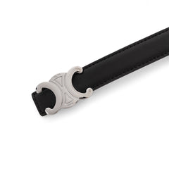 Celine Triomphe Thin Belt - Black