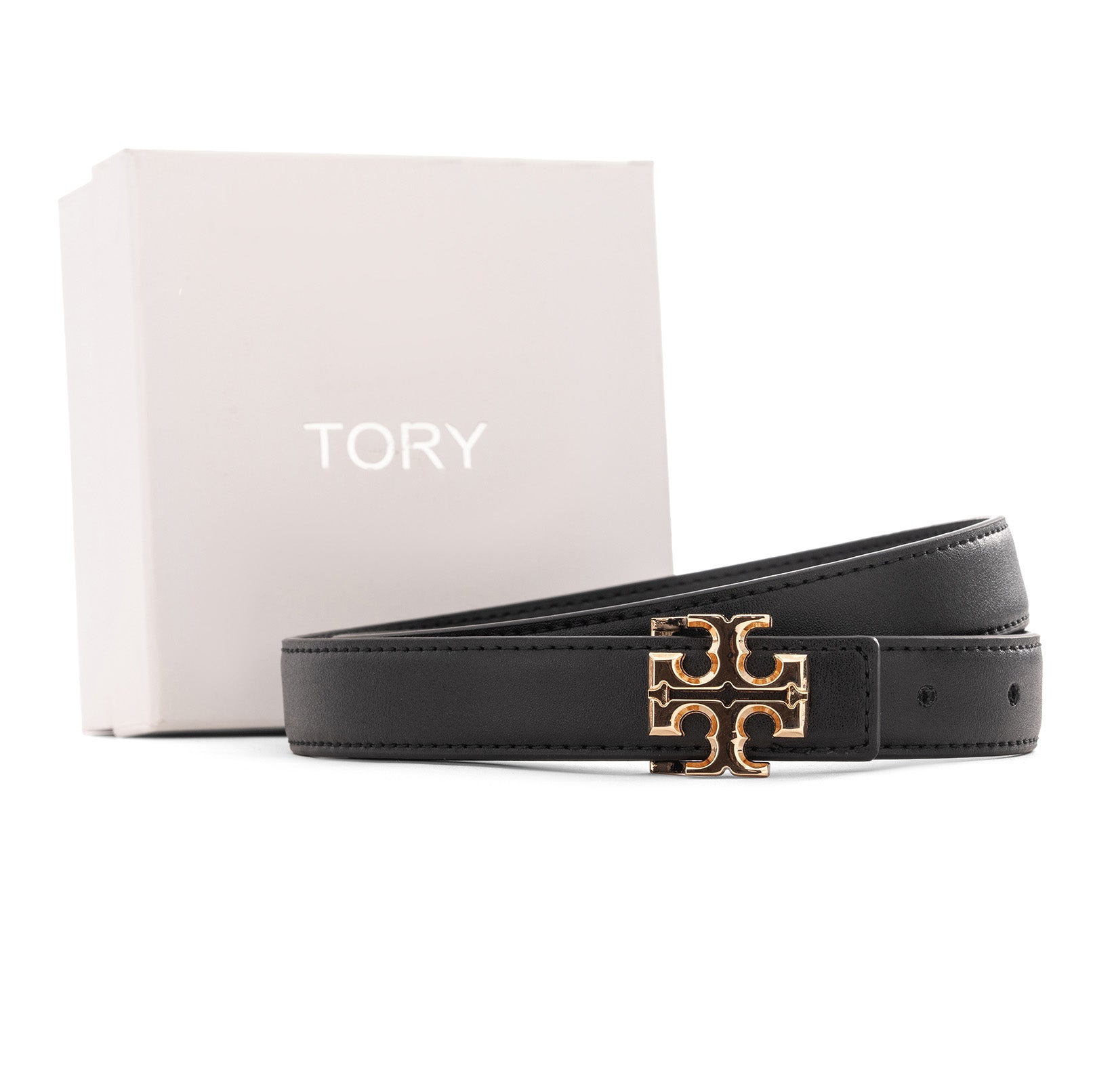 Tory Burch Women's Reversible Logo Belt | Black