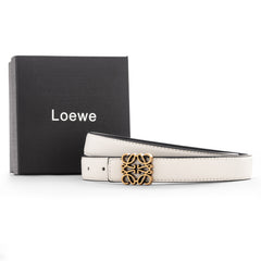 Loewe leather belt - White