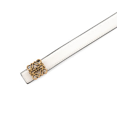 Loewe leather belt - White