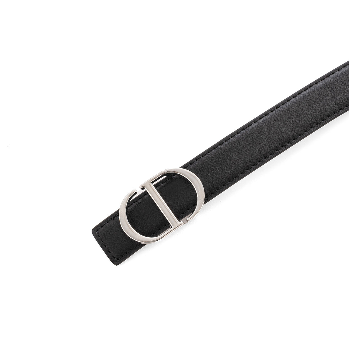 Dior logo-lettering Leather Belt | Black