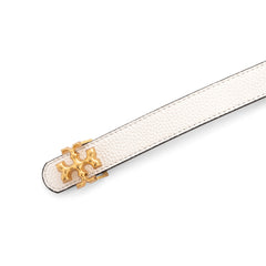 Tory Burch Eleanor leather belt | White