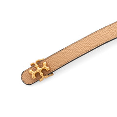 Tory Burch Eleanor leather belt | Beige/Gold