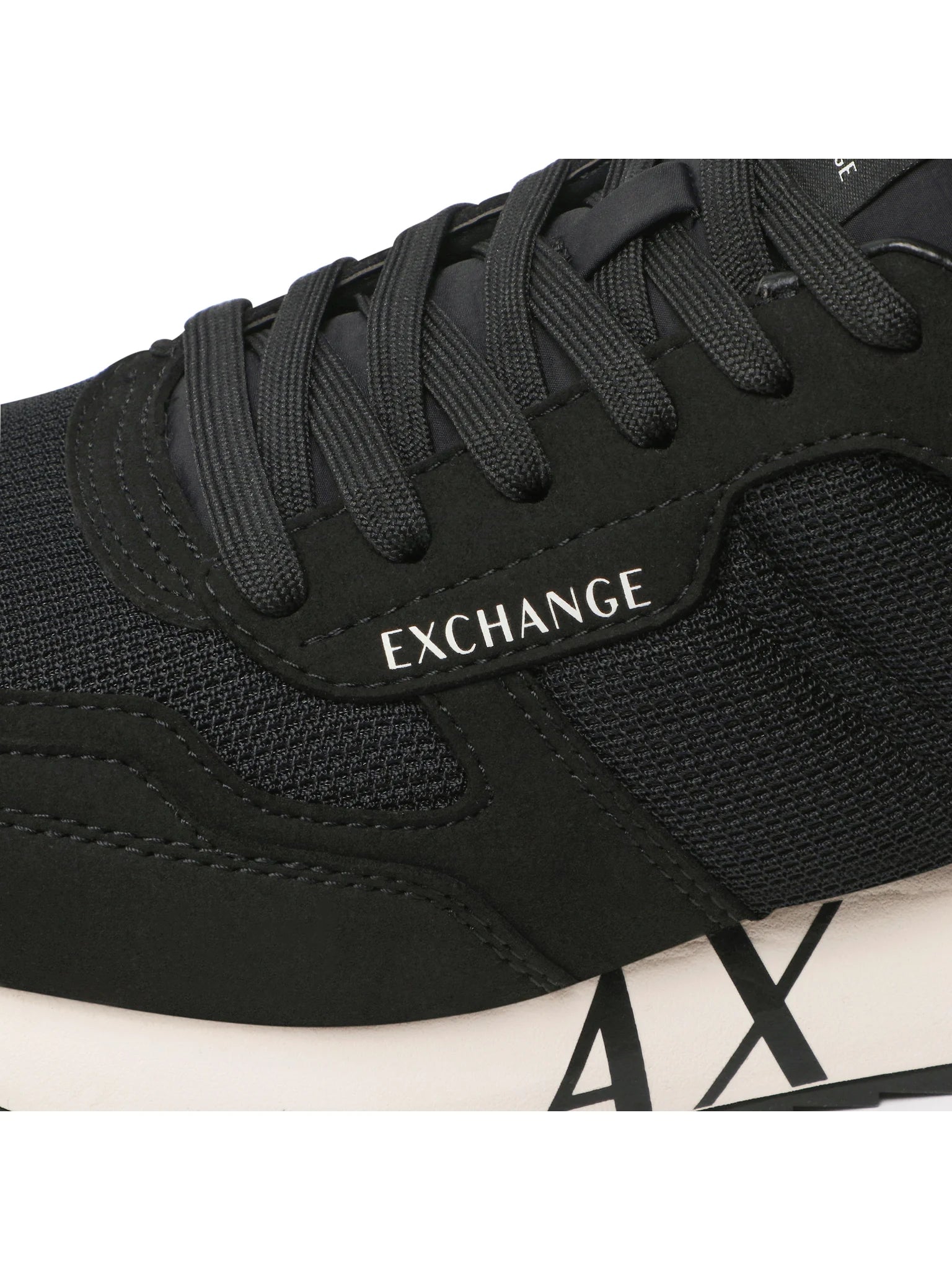 Armani Exchange Men's AX Logo Sneakers - Black (Mirror)