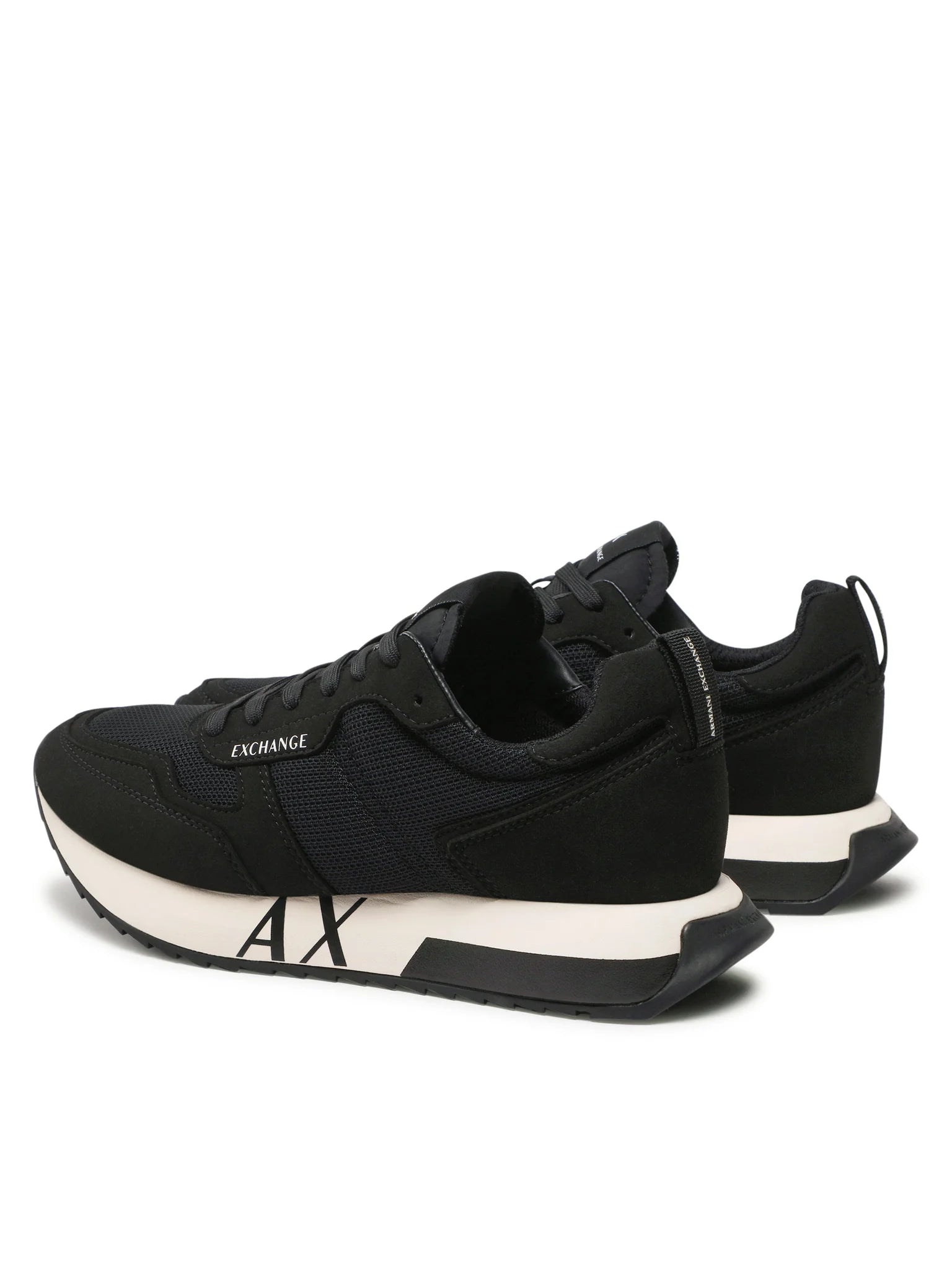 Armani Exchange Men's AX Logo Sneakers - Black (Mirror)