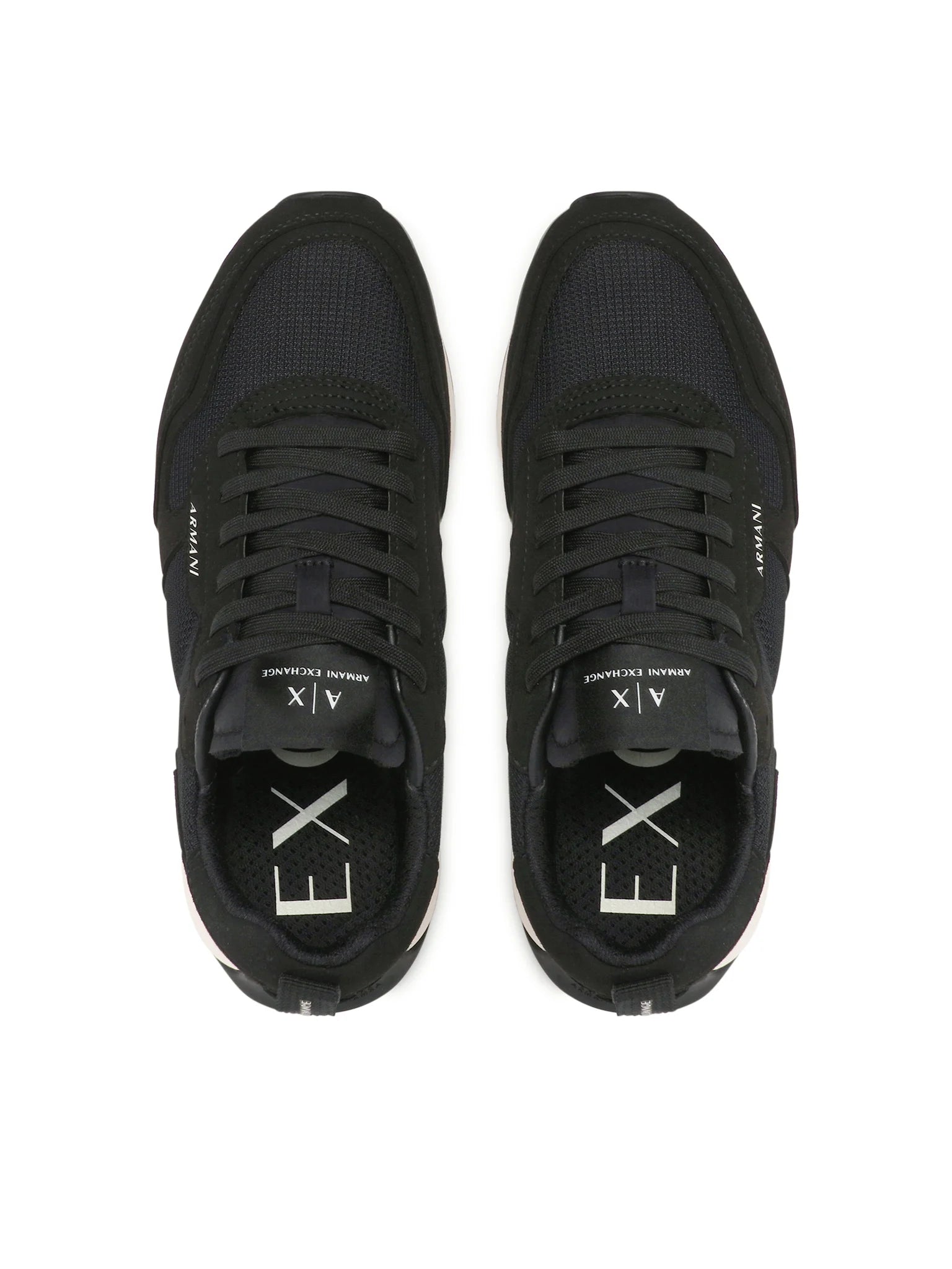 Armani Exchange Men's AX Logo Sneakers - Black (Mirror)