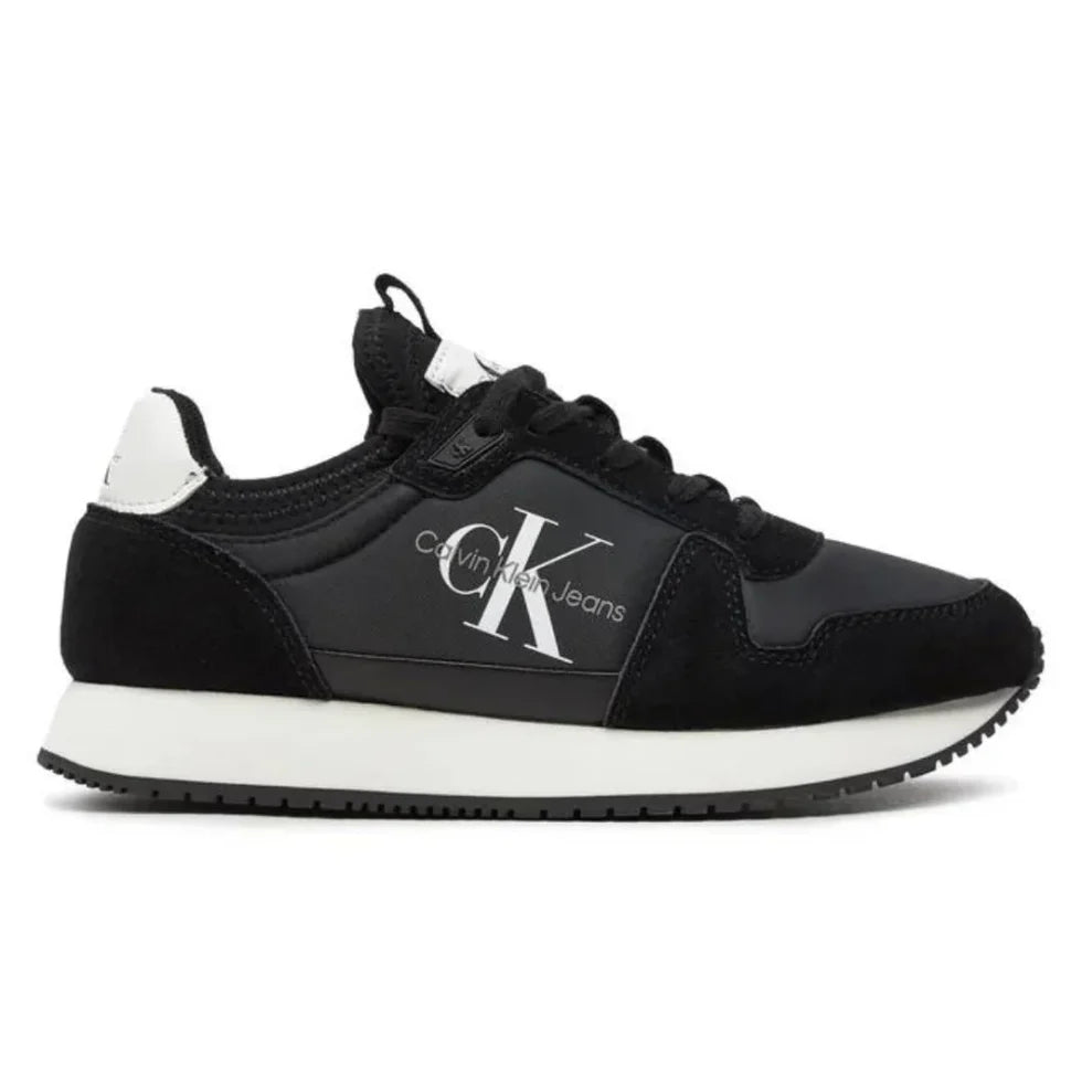Calvin Klein Jeans Runner Sock Laceup Ny-Lth Wn YW0YW00840 - Black