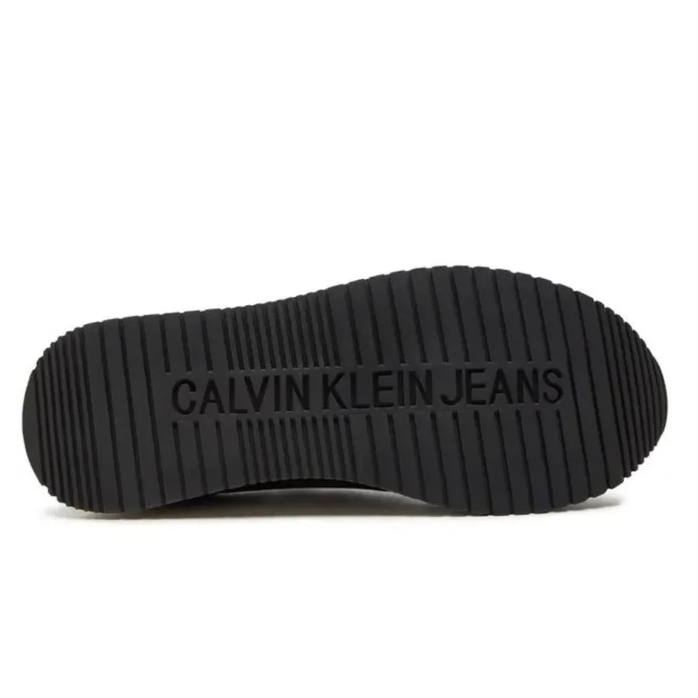 Calvin Klein Jeans Runner Sock Laceup Ny-Lth Wn YW0YW00840 - Black