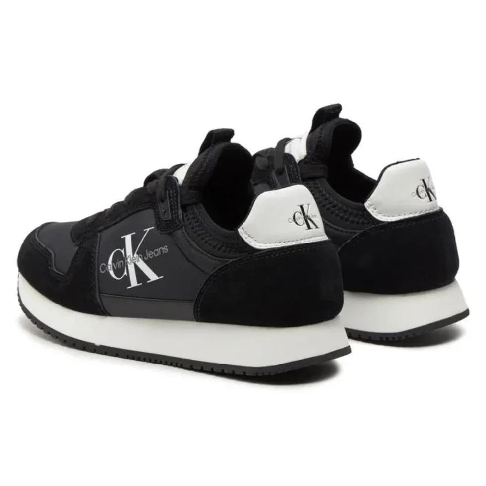 Calvin Klein Jeans Runner Sock Laceup Ny-Lth Wn YW0YW00840 - Black