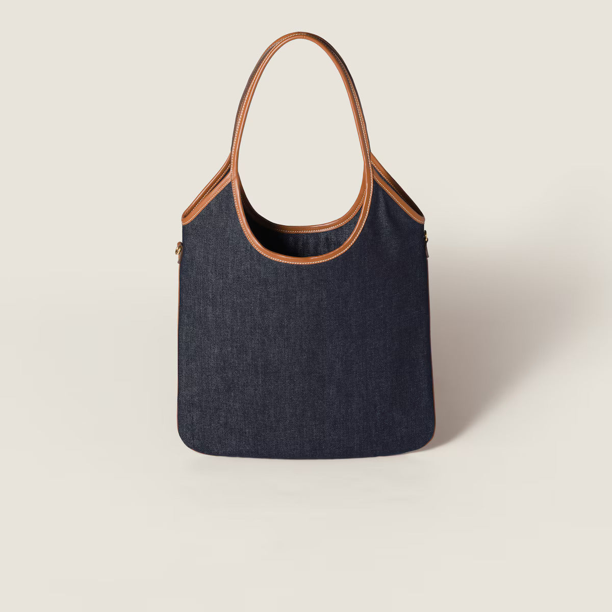 Miu Miu IVY denim bag Blue/Brandy (Mirror)