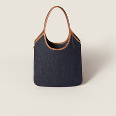 Miu Miu IVY denim bag Blue/Brandy (Mirror)