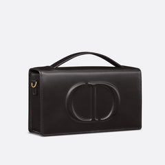 Mini Dior CD Signature Bag Calfskin - Black(Mirror)