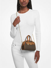 Michael Kors Williamsburg Extra-Small Logo Crossbody Bag - Brown (Mirror)