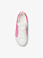 Michael Kors Romey Mixed-Media Platform Sneaker