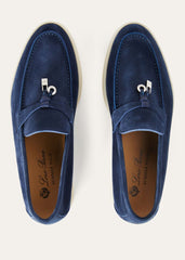 Loro Piana’s Summer Charms Walk Suede - Dark Blue