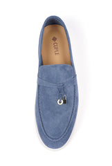 Loro Piana’s Summer Charms Walk Suede - Blue