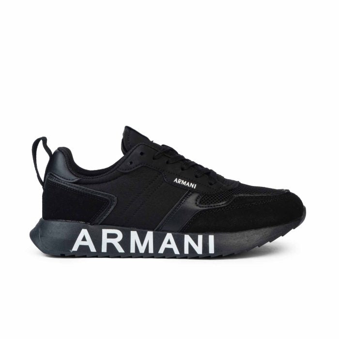 Armani Exchange-Men's-Sneaker - Black (Mirror)