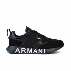 Armani Exchange-Men's-Sneaker - Black (Mirror)