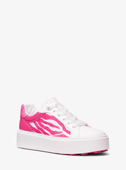 Michael Kors Romey Mixed-Media Platform Sneaker