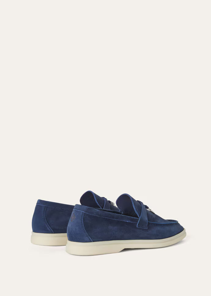 Loro Piana’s Summer Charms Walk Suede - Dark Blue