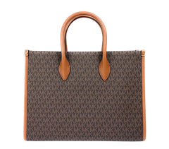 Michael Kors Signature Logo Tote Bag - Brown (Mirror)