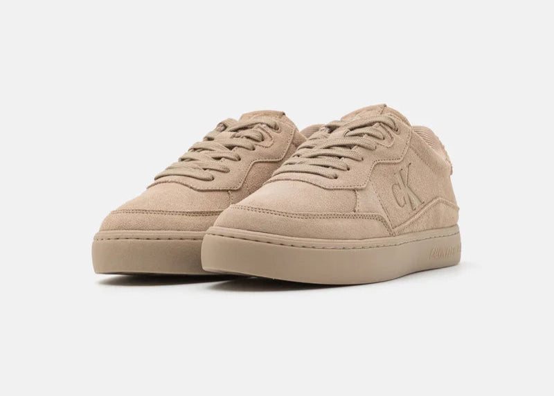 Calvin Klein Jeans Suede Cupsole Sneakers - Beige