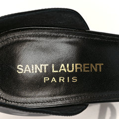 Saint Laurent  Vernice Chiffon Opyum 110 Ankle Strap Pumps Light Bronze