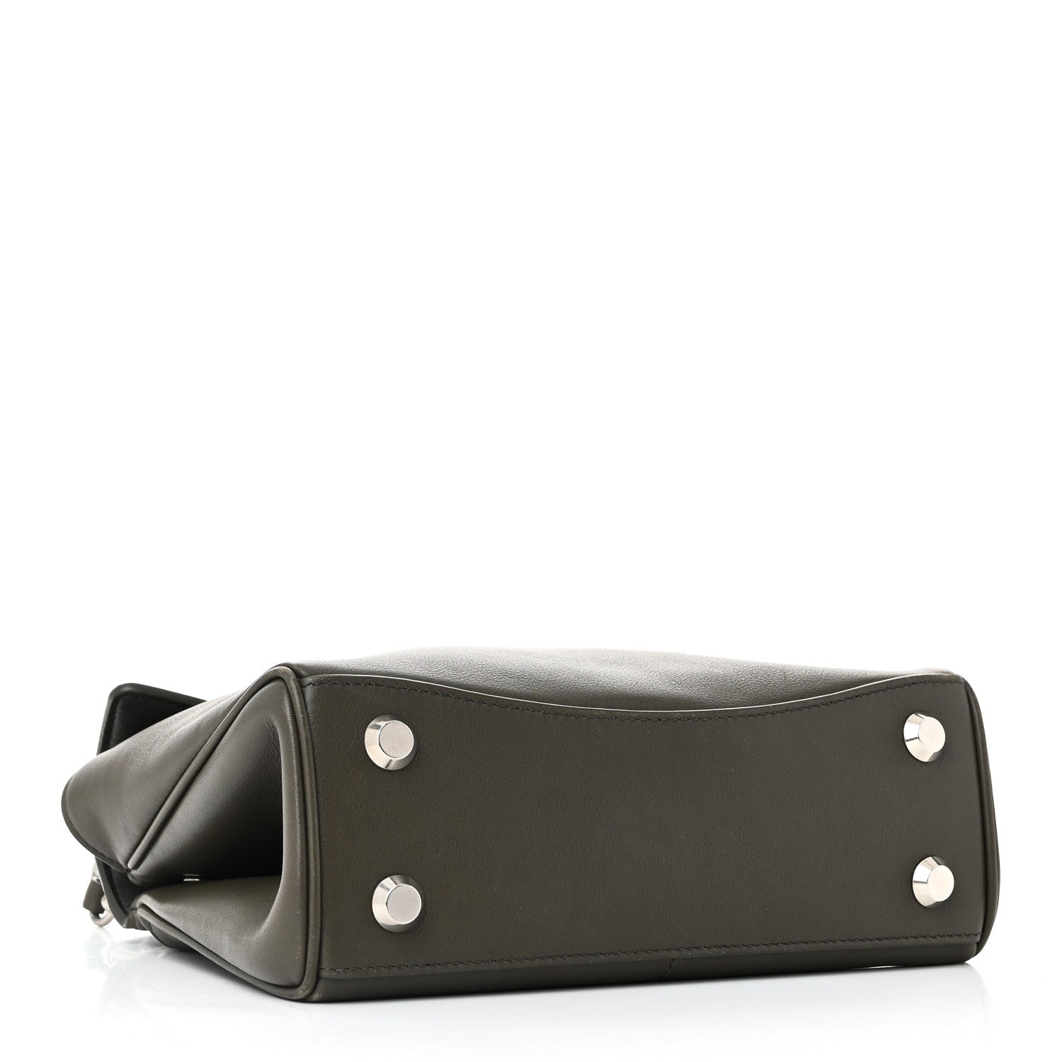 Balenciaga  Natural Smooth Calfskin Mini Rodeo Top Handle Handbag - Black