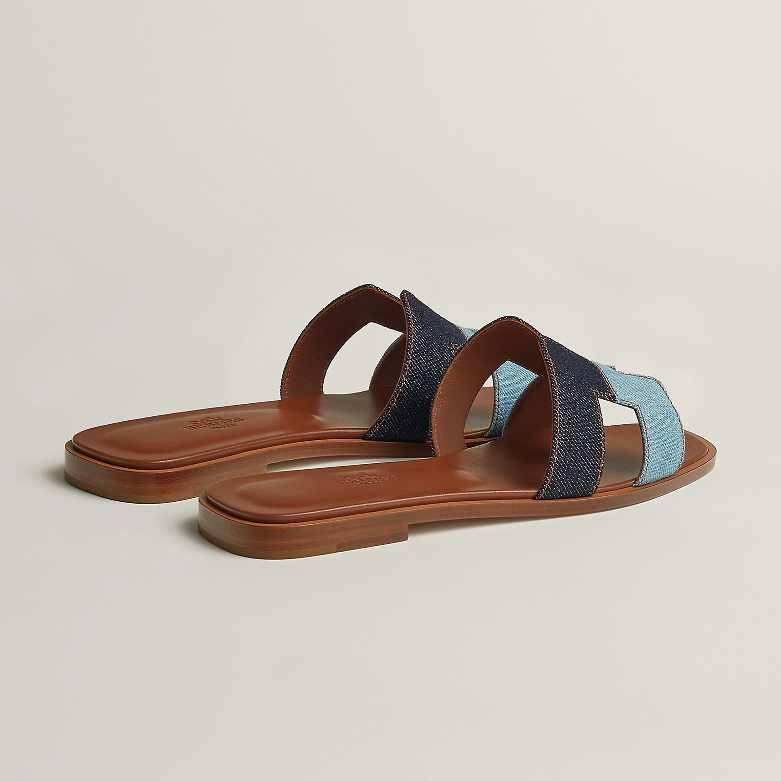 Hermès Oran Sandal - Dark Blue/Light Blue