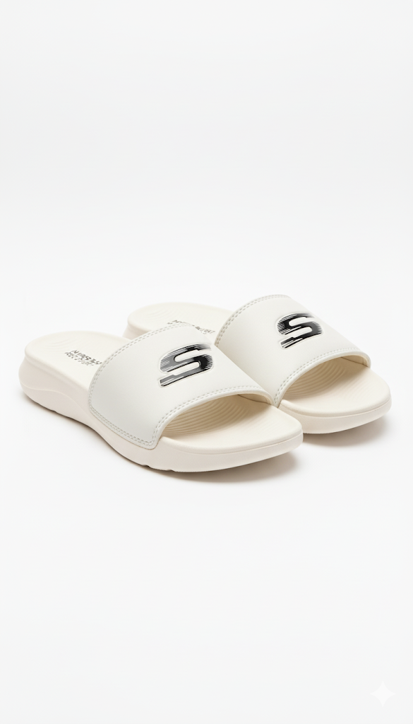 Skechers GOwalk Slide Sandals -  Beige